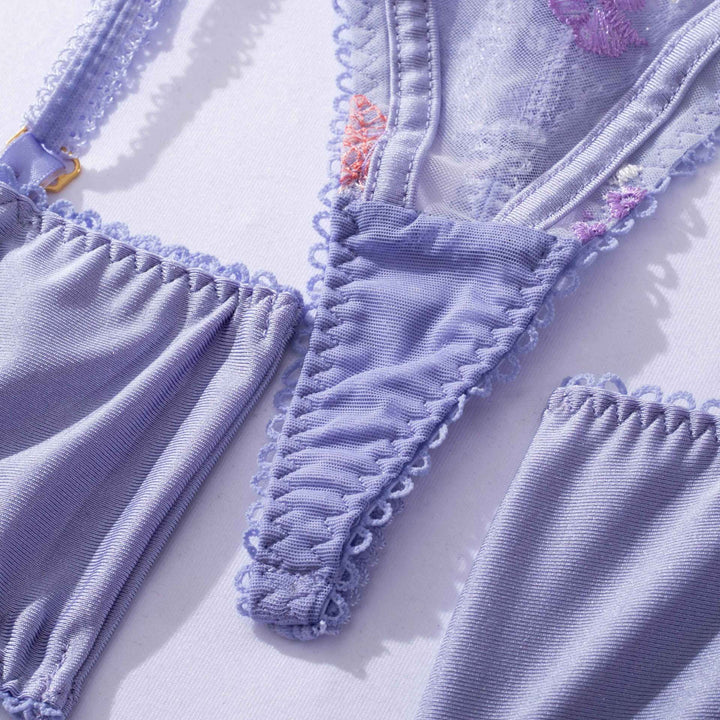 Experience the epitome of seductive elegance with our Hannah 3-Piece Luxurious Lace Lingerie Set